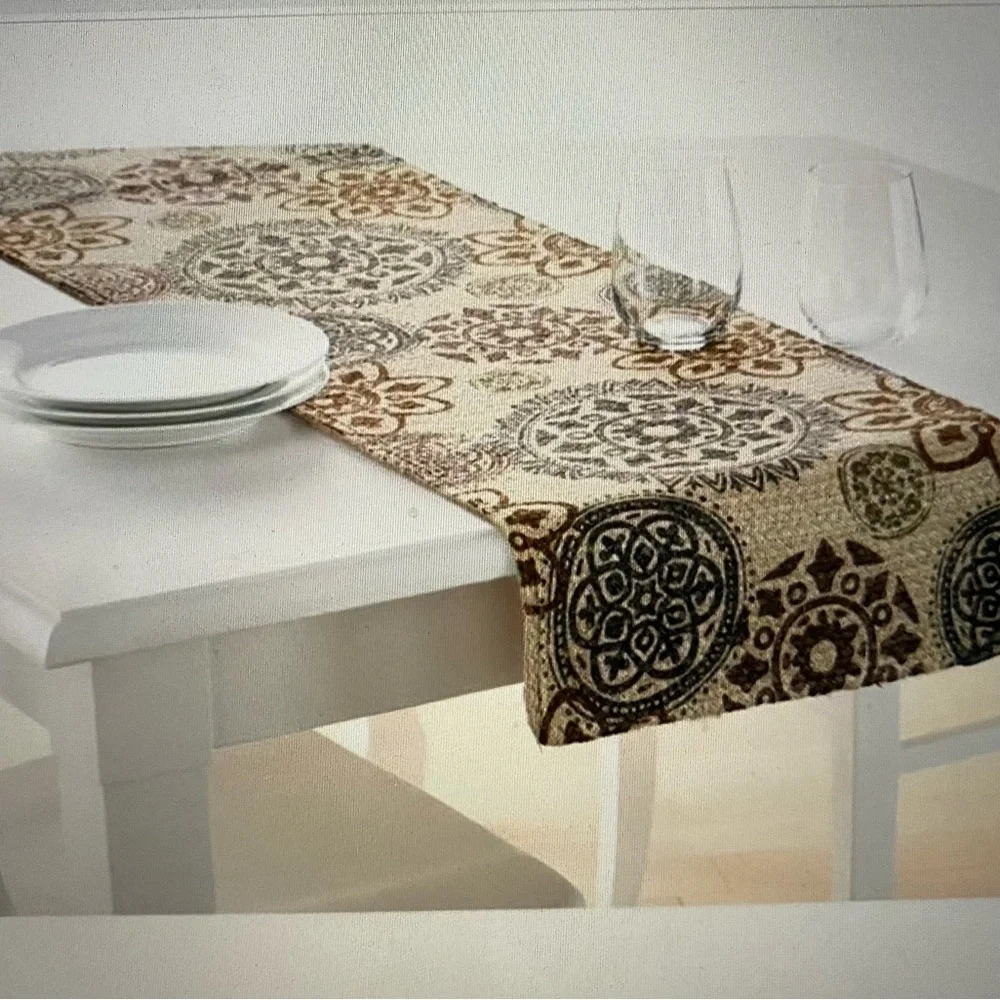 Food Network Multicolor Patterned Table Runner - Picture 1 of 2